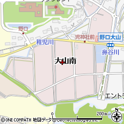 愛知県小牧市大山南周辺の地図