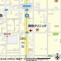 愛知県一宮市開明郷東38周辺の地図
