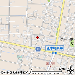 岐阜県羽島市正木町新井735-2周辺の地図