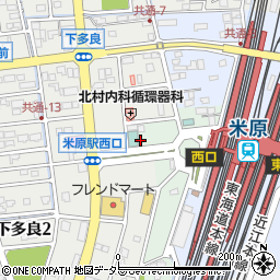 ニッポンレンタカー米原駅西口営業所周辺の地図