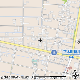 岐阜県羽島市正木町新井760周辺の地図