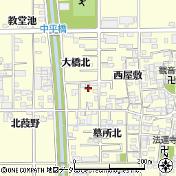 愛知県一宮市開明大橋北23周辺の地図