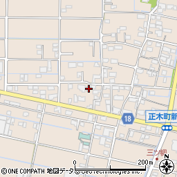 岐阜県羽島市正木町新井758周辺の地図