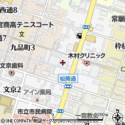 愛知県一宮市松降通7丁目19周辺の地図