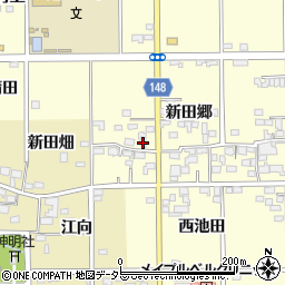 愛知県一宮市開明新田郷44周辺の地図