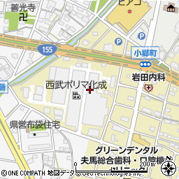 愛知県江南市小郷町（西ノ山）周辺の地図
