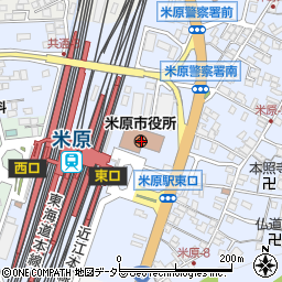 滋賀県米原市周辺の地図