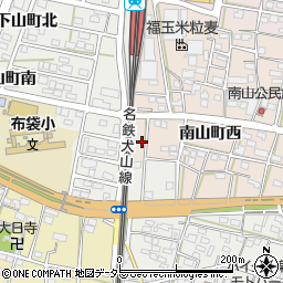 愛知県江南市南山町西179周辺の地図