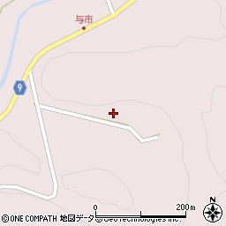 島根県安来市伯太町横屋334周辺の地図