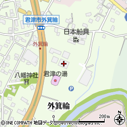 千葉県君津市外箕輪90周辺の地図