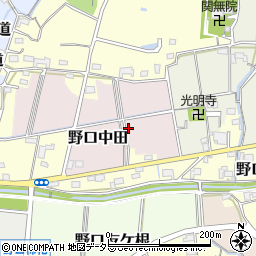 愛知県小牧市野口中田周辺の地図