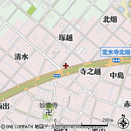 愛知県一宮市定水寺寺之越41周辺の地図