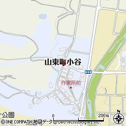 兵庫県朝来市山東町小谷周辺の地図