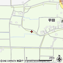 京都府綾部市栗町行志周辺の地図