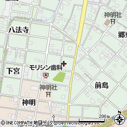 愛知県一宮市西大海道郷前33周辺の地図