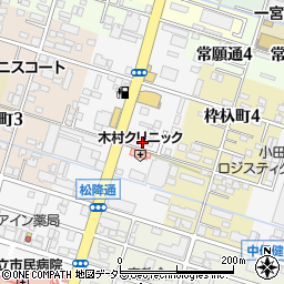 愛知県一宮市松降通7丁目27周辺の地図