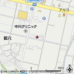 岐阜県羽島市竹鼻町狐穴351-10周辺の地図