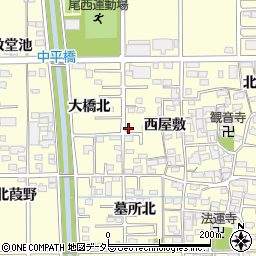 愛知県一宮市開明大橋北25周辺の地図