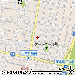 岐阜県羽島市正木町新井1158周辺の地図