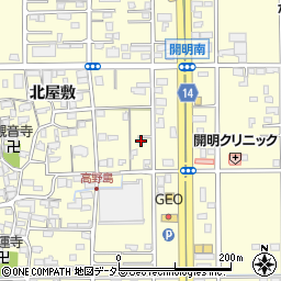 愛知県一宮市開明郷東14周辺の地図
