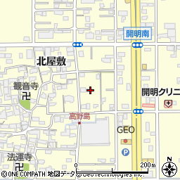 愛知県一宮市開明郷東30周辺の地図
