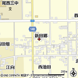愛知県一宮市開明新田郷29周辺の地図