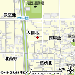 愛知県一宮市開明大橋北29周辺の地図