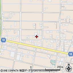 岐阜県羽島市正木町新井790周辺の地図