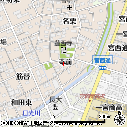 愛知県一宮市今伊勢町本神戸寺前周辺の地図