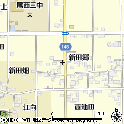愛知県一宮市開明新田郷108周辺の地図