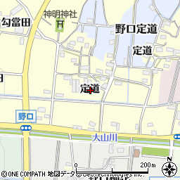 愛知県小牧市野口定道周辺の地図