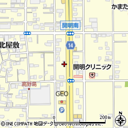 愛知県一宮市開明郷東20周辺の地図