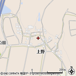 京都府綾部市私市町上野周辺の地図