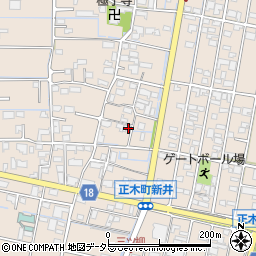 岐阜県羽島市正木町新井1096周辺の地図