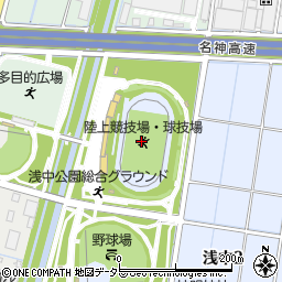 大垣・浅中公園総合グラウンド陸上競技場周辺の地図