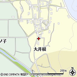 京都府綾部市多田町大井根周辺の地図