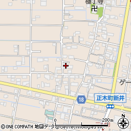 岐阜県羽島市正木町新井733周辺の地図