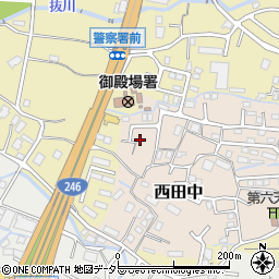 静岡県御殿場市西田中125-7周辺の地図
