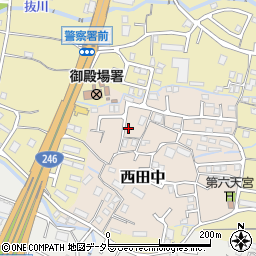 静岡県御殿場市西田中125-8周辺の地図