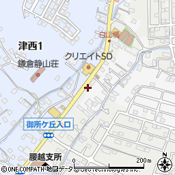 神奈川県鎌倉市津689周辺の地図