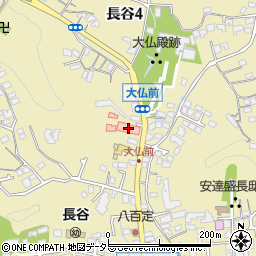 鎌倉病院周辺の地図