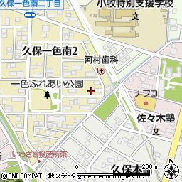 愛知県小牧市久保一色南2丁目267周辺の地図