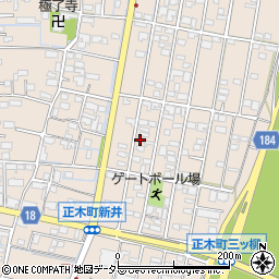 岐阜県羽島市正木町新井1178-1周辺の地図