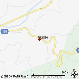 藤和峠周辺の地図