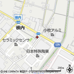 愛知県小牧市横内426周辺の地図