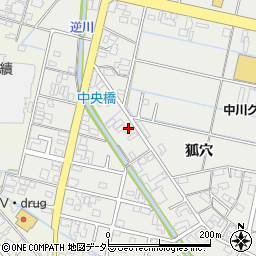 岐阜県羽島市竹鼻町狐穴164-3周辺の地図