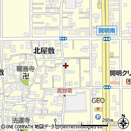 愛知県一宮市開明郷東6周辺の地図