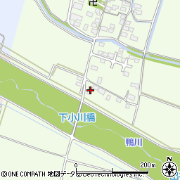 滋賀県高島市安曇川町下小川507周辺の地図