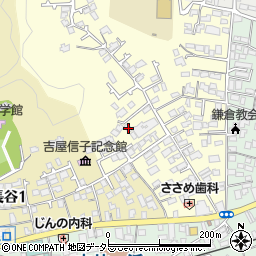 神奈川県鎌倉市笹目町7-2周辺の地図