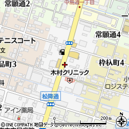 愛知県一宮市松降通周辺の地図